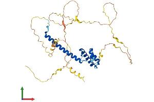 AlphaFold protein structure predicition of Human Recombinant NEUROD1 Protein, UniprotID Q13562