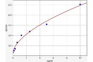 Typical standard curve (MTX2 Kit ELISA)