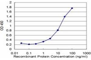 Detection limit for recombinant GST tagged ZNF256 is approximately 0.