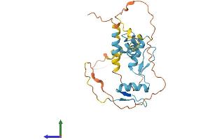 AlphaFold protein structure predicition of Mouse Recombinant Klf9 Protein, UniprotID O35739