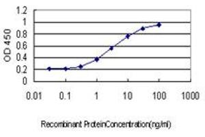 Detection limit for recombinant GST tagged CCL14 is approximately 0.
