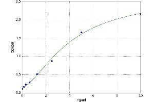 A typical standard curve (BACE1 Kit ELISA)