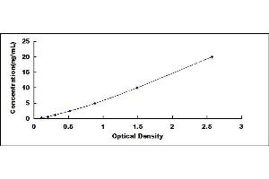 Typical standard curve