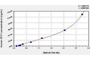 Typical standard curve (Stanniocalcin 1 Kit ELISA)