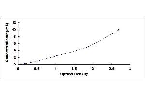 Typical standard curve
