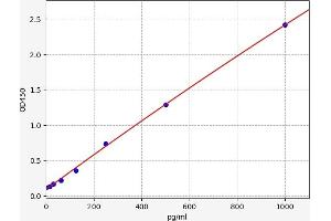 Typical standard curve (NUBP2 Kit ELISA)