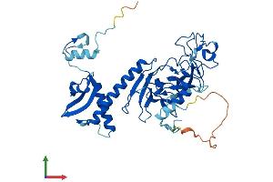 AlphaFold protein structure predicition of Mouse Recombinant Suv39h1 Protein, UniprotID O54864