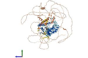AlphaFold protein structure predicition of Human Recombinant PSD3 Protein, UniprotID Q9NYI0