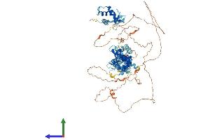 AlphaFold protein structure predicition of Human Recombinant DEPDC1 Protein, UniprotID Q5TB30