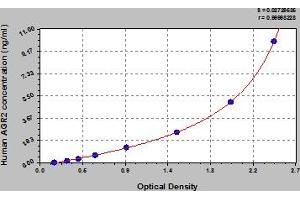 Typical Standard Curve (AGR2 Kit ELISA)