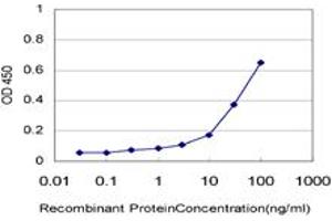 Detection limit for recombinant GST tagged RIN2 is approximately 1ng/ml as a capture antibody. (RIN2 anticorps  (AA 786-894))