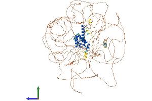 AlphaFold protein structure predicition of Mouse Recombinant Emsy Protein, UniprotID Q8BMB0