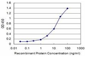Detection limit for recombinant GST tagged GEMIN6 is approximately 0.