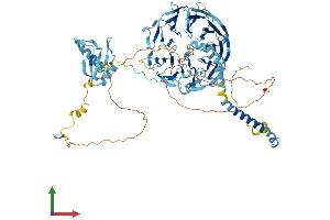 AlphaFold protein structure predicition of Mouse Recombinant Eif3b Protein, UniprotID Q8JZQ9