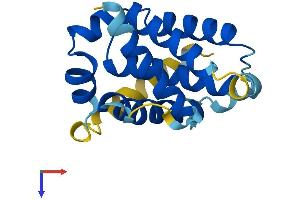 AlphaFold protein structure predicition of Mouse Recombinant Bcl2a1 Protein, UniprotID Q07440