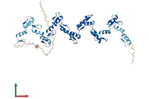 AlphaFold protein structure predicition of Human Recombinant ZNF345 Protein, UniprotID Q14585
