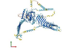 AlphaFold protein structure predicition of Human Recombinant DRC7 Protein, UniprotID Q8IY82