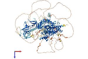 AlphaFold protein structure predicition of Human Recombinant KDM3A Protein, UniprotID Q9Y4C1