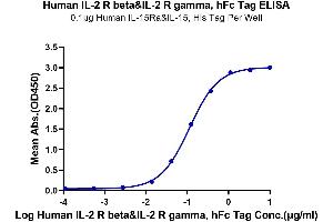 Immobilized Human IL-15RA&IL-15, His Tag at 1 μg/mL (100 μL/well) on the plate.