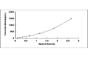 Typical standard curve (CCL22 Kit ELISA)