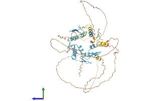 AlphaFold protein structure predicition of Human Recombinant PLAG1 Protein, UniprotID Q6DJT9