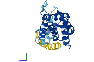 AlphaFold protein structure predicition of Human Recombinant BCL2A1 Protein, UniprotID Q16548