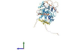 AlphaFold protein structure predicition of Human Recombinant ZNF69 Protein, UniprotID Q9UC07