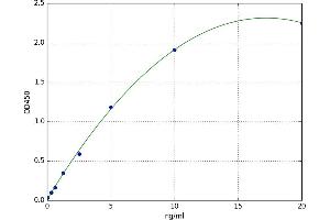 A typical standard curve (PLSCR2 Kit ELISA)