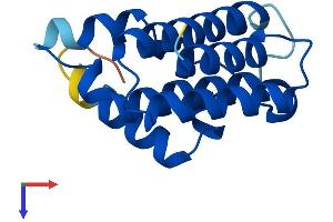 AlphaFold protein structure predicition of Human Recombinant RRN3P1 Protein, UniprotID Q2M238