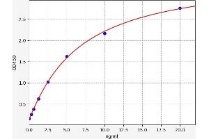 Typical standard curve (ALOXE3 Kit ELISA)