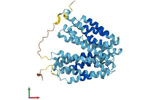 AlphaFold protein structure predicition of Human Recombinant SLC37A4 Protein, UniprotID O43826