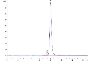 The purity of Cynomolgus TYRO3 is greater than 95 % as determined by SEC-HPLC.