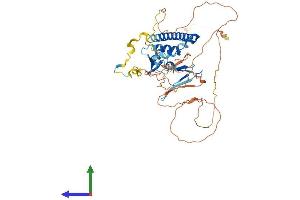 AlphaFold protein structure predicition of Mouse Recombinant E2f3 Protein, UniprotID O35261