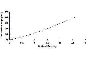 Typical standard curve (JAK1 Kit ELISA)