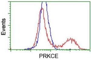 Flow Cytometry (FACS) image for anti-Protein Kinase C, epsilon (PRKCE) antibody (ABIN1500234) (PKC epsilon anticorps)
