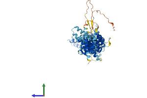 AlphaFold protein structure predicition of Human Recombinant NUP85 Protein, UniprotID Q9BW27