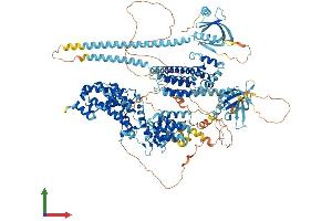 AlphaFold protein structure predicition of Mouse Recombinant Rasgrf1 Protein, UniprotID P27671