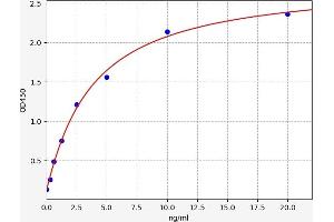 Typical standard curve (G Protein-Coupled Receptor 116 Kit ELISA)