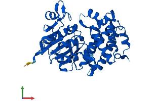 AlphaFold protein structure predicition of Human Recombinant GPD1L Protein, UniprotID Q8N335