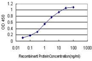Detection limit for recombinant GST tagged MYBPH is approximately 0.