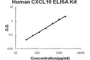 Human CXCL10/IP-10 PicoKine ELISA Kit standard curve (CXCL10 Kit ELISA)
