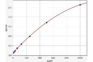 Typical standard curve (IL31RA Kit ELISA)