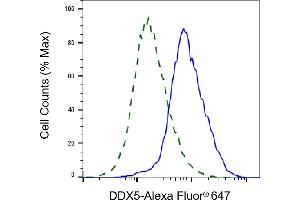 Validation of DDX5 knockdown using flow cytometry.