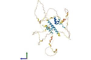 AlphaFold protein structure predicition of Mouse Recombinant Mamstr Protein, UniprotID Q0ZCJ7