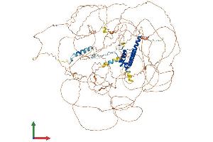 AlphaFold protein structure predicition of Mouse Recombinant Emsy Protein, UniprotID Q8BMB0