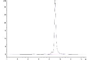 The purity of Human APOH is greater than 95 % as determined by SEC-HPLC. (APOH Protein (AA 20-345) (His tag))