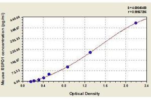 Typical standard curve (RSPO1 Kit ELISA)
