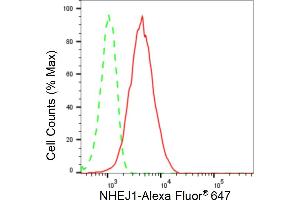 Flow cytometric analysis of NHEJ1 expression in HepG2 cells using NHEJ1 antibody (ABIN7799623), 1:2,000). (Recombinant NHEJ1 anticorps)