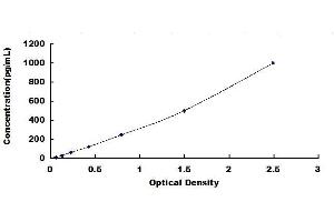 Typical standard curve (AGR2 Kit ELISA)