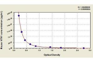Typical standard curve (Netrin 1 Kit ELISA)